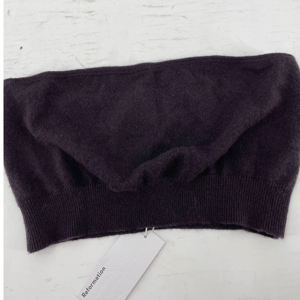 Reformation Reworked Tube Top OS Purple New - Picture 4 of 4